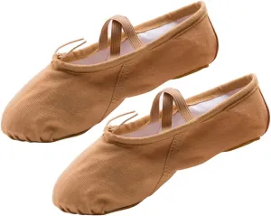 2 Pairs Shoes for Women Ballet Shoes for Women Dance Shoes Professional Ballet Shoes Yoga Shoes Ballet Pilates Shoes Sole Ballet Shoe Ballet Slipper Princess Flat Shoes