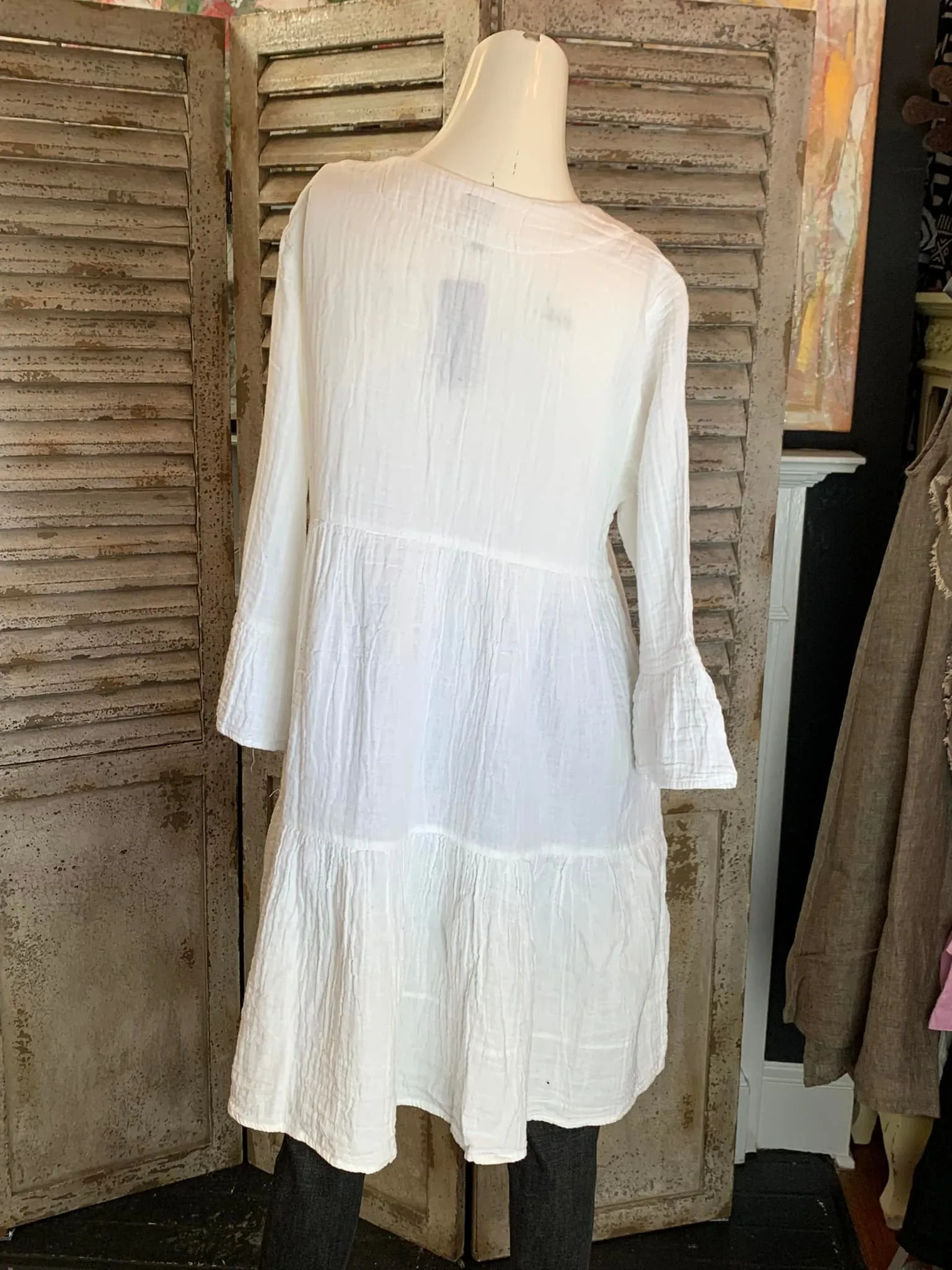 924 FIONA Dress-White