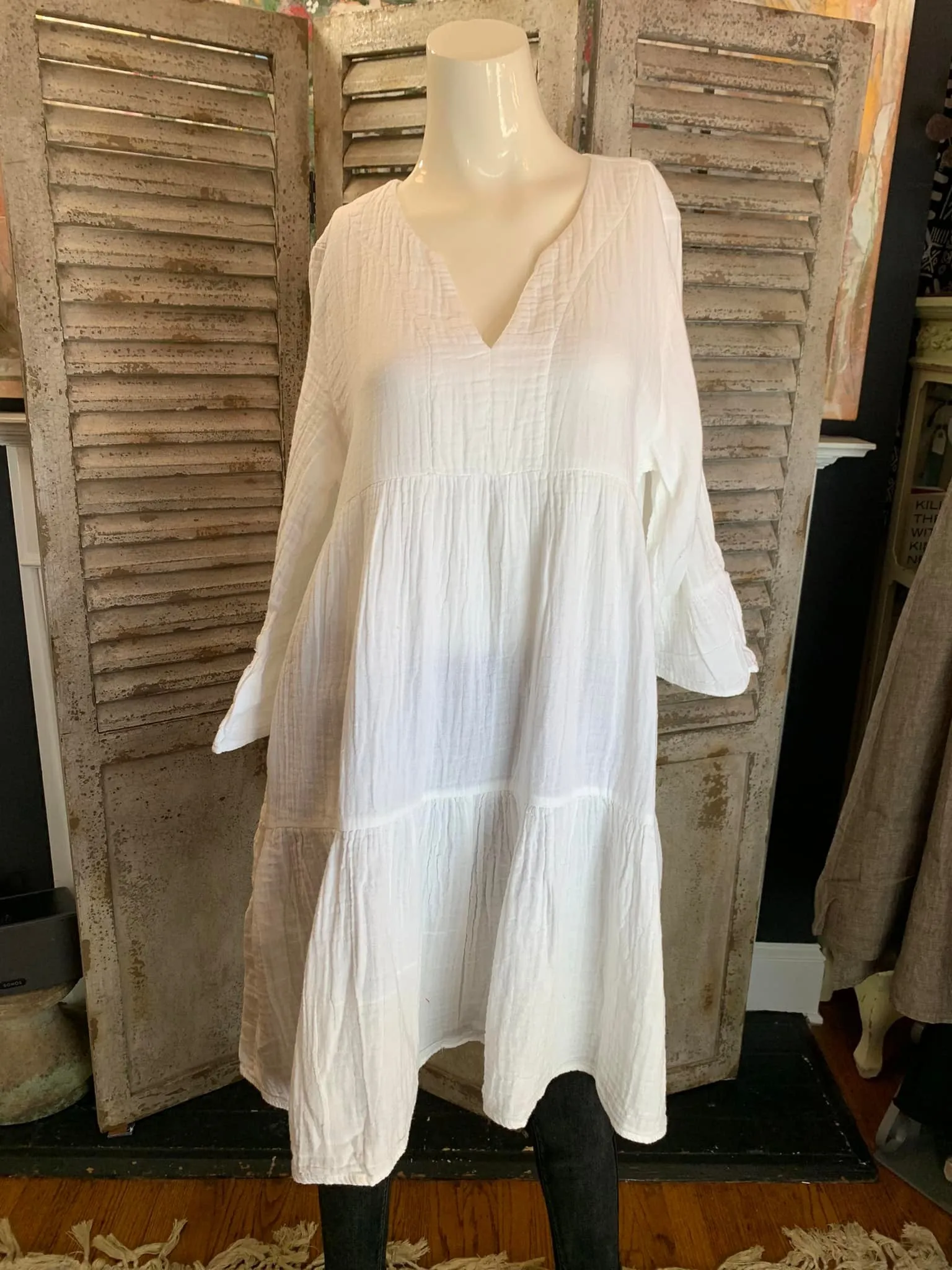 924 FIONA Dress-White
