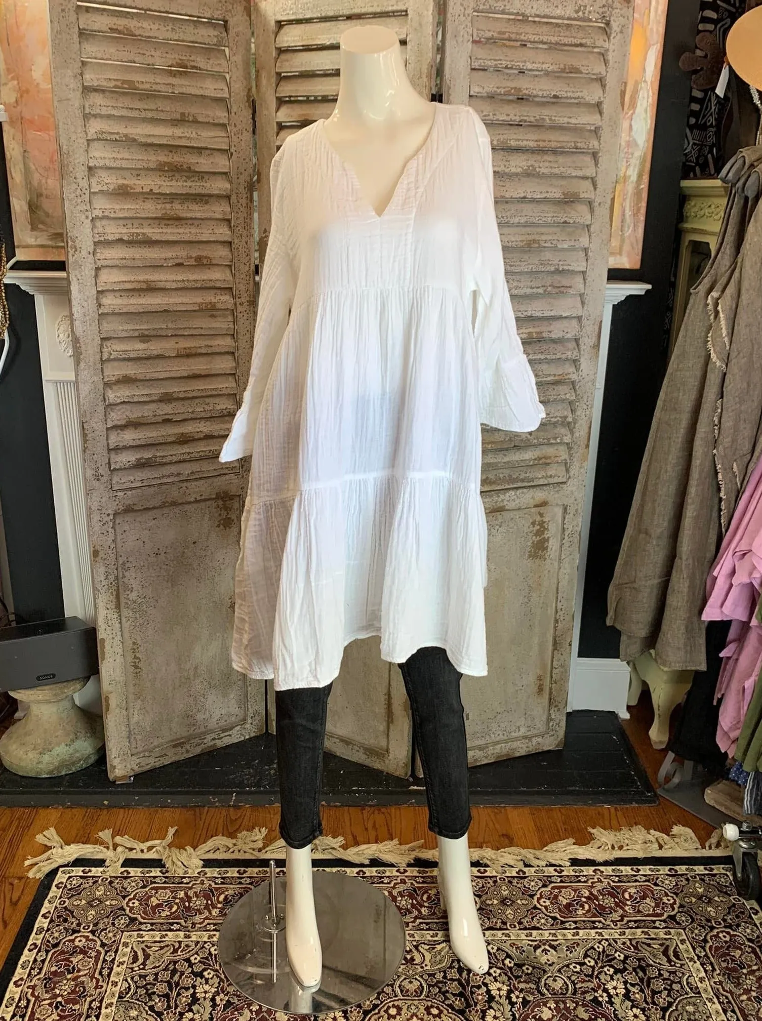 924 FIONA Dress-White