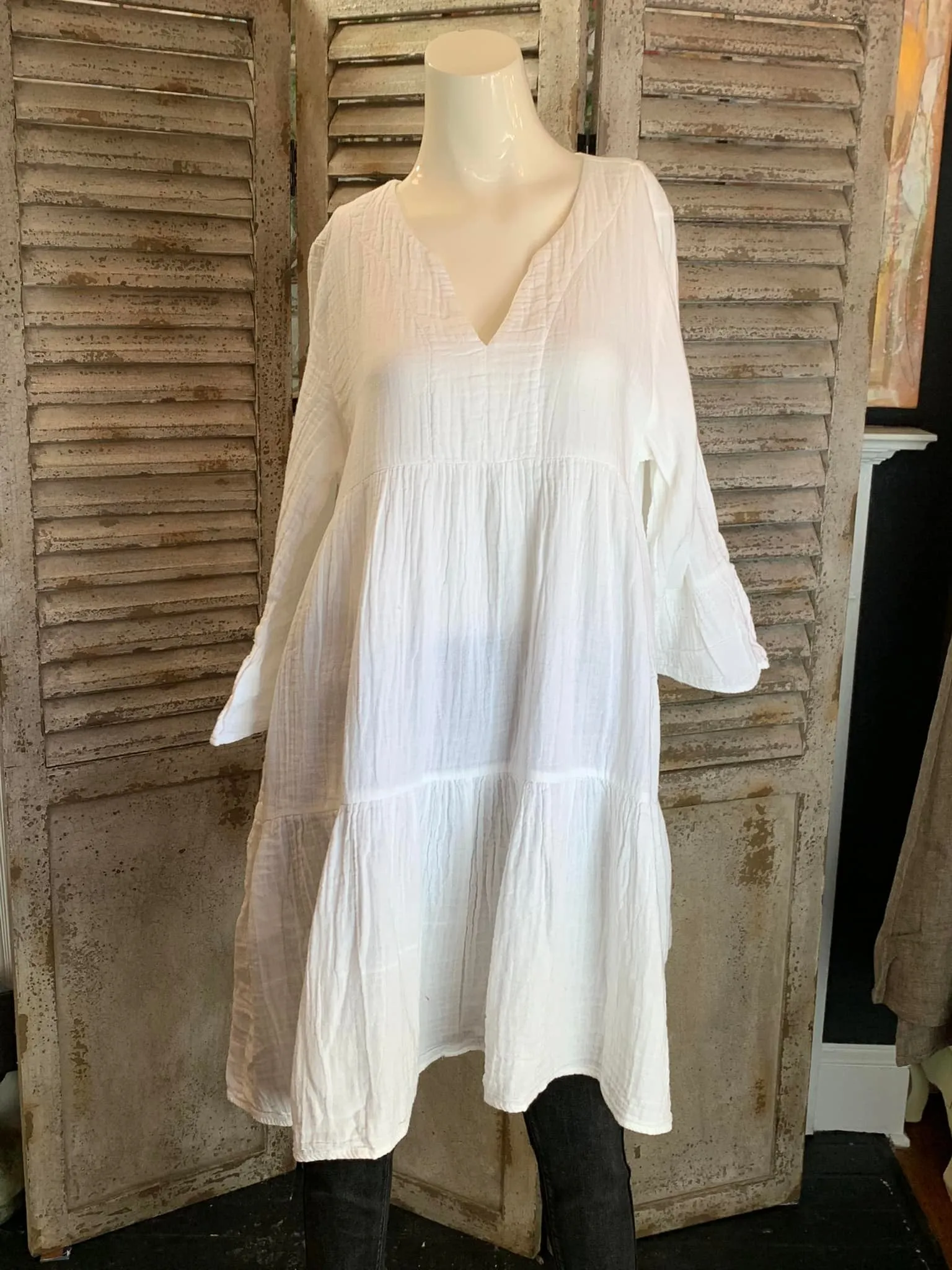 924 FIONA Dress-White