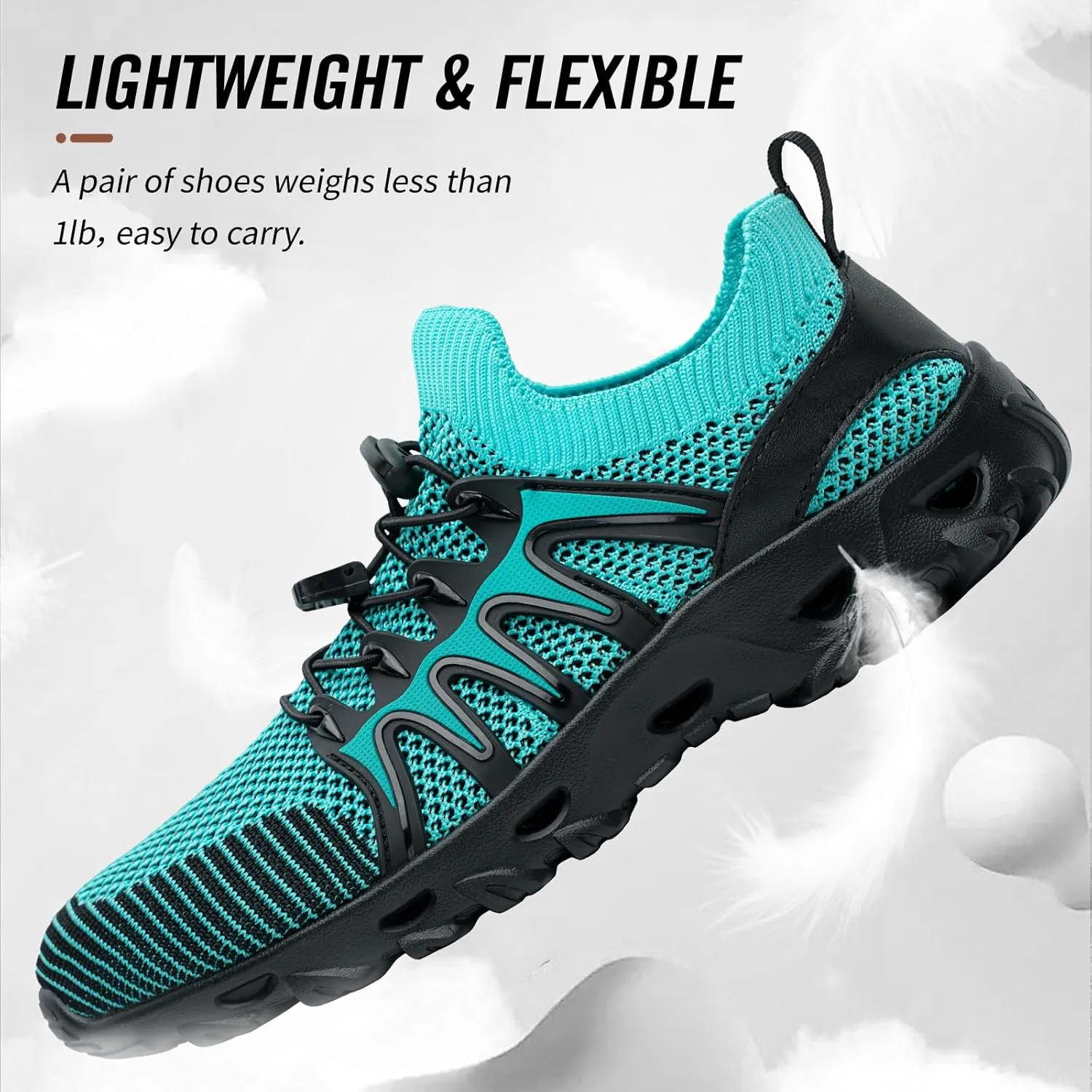 Alibress Water Shoes for Women Men Quick-Dry Aqua Shoes Men's Hiking Water Shoes Women's Beach Shoes Lightweight Water Sports Shoes for Swimming Fishing Kayaking