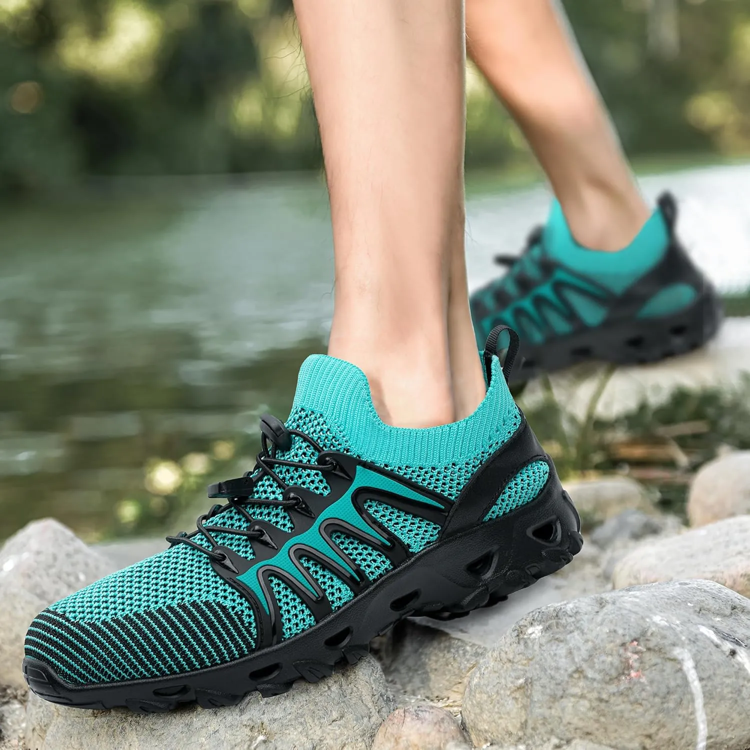 Alibress Water Shoes for Women Men Quick-Dry Aqua Shoes Men's Hiking Water Shoes Women's Beach Shoes Lightweight Water Sports Shoes for Swimming Fishing Kayaking