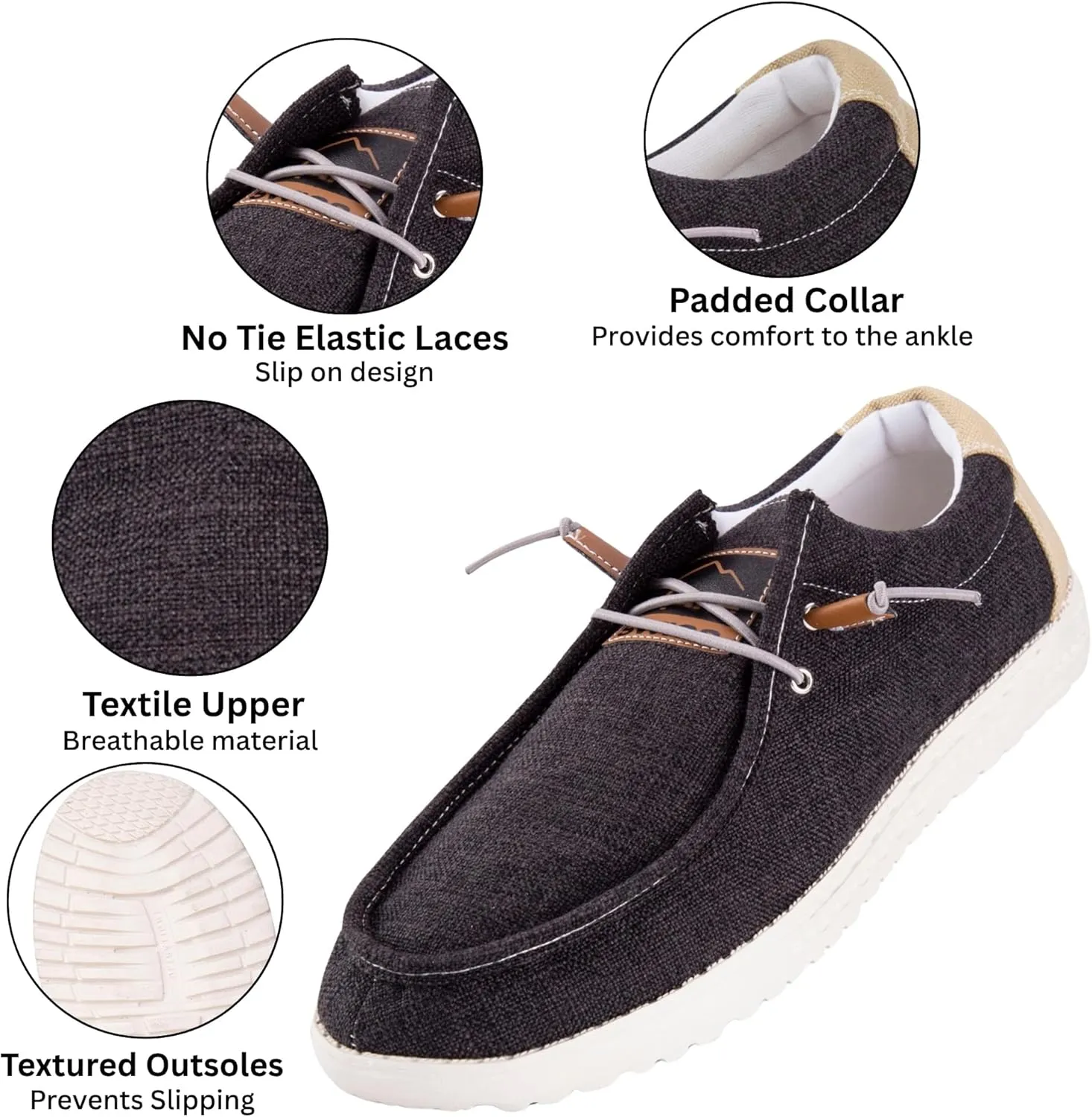 Alpine Swiss Flynn Mens Boat Shoes | Lightweight Slip-On Loafers | Moc Toe Sailing Deck Shoe | Breathable Water-Resistant Summer Footwear | Travel | Light Enough to Float