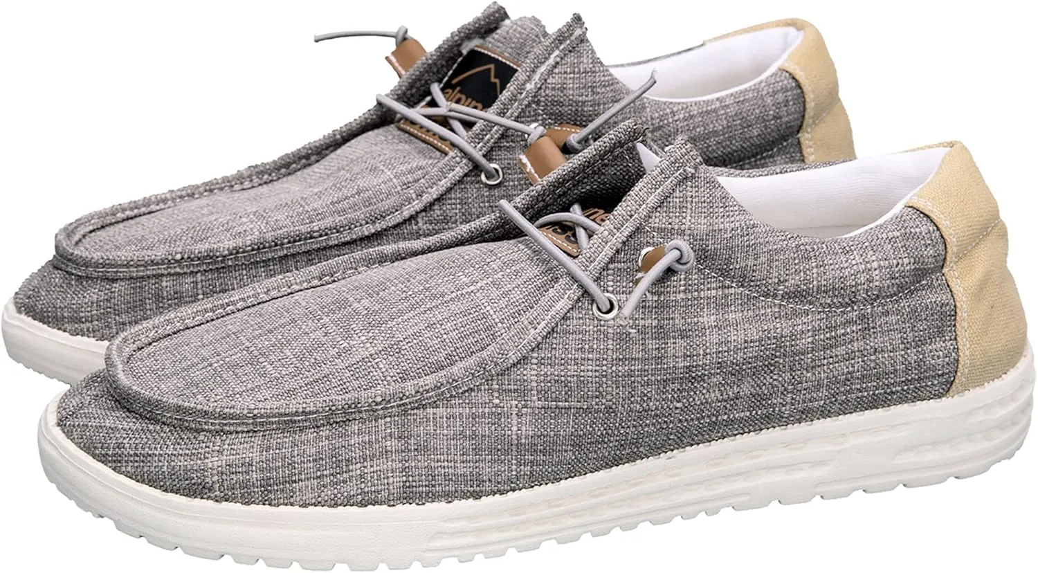 Alpine Swiss Flynn Mens Boat Shoes | Lightweight Slip-On Loafers | Moc Toe Sailing Deck Shoe | Breathable Water-Resistant Summer Footwear | Travel | Light Enough to Float