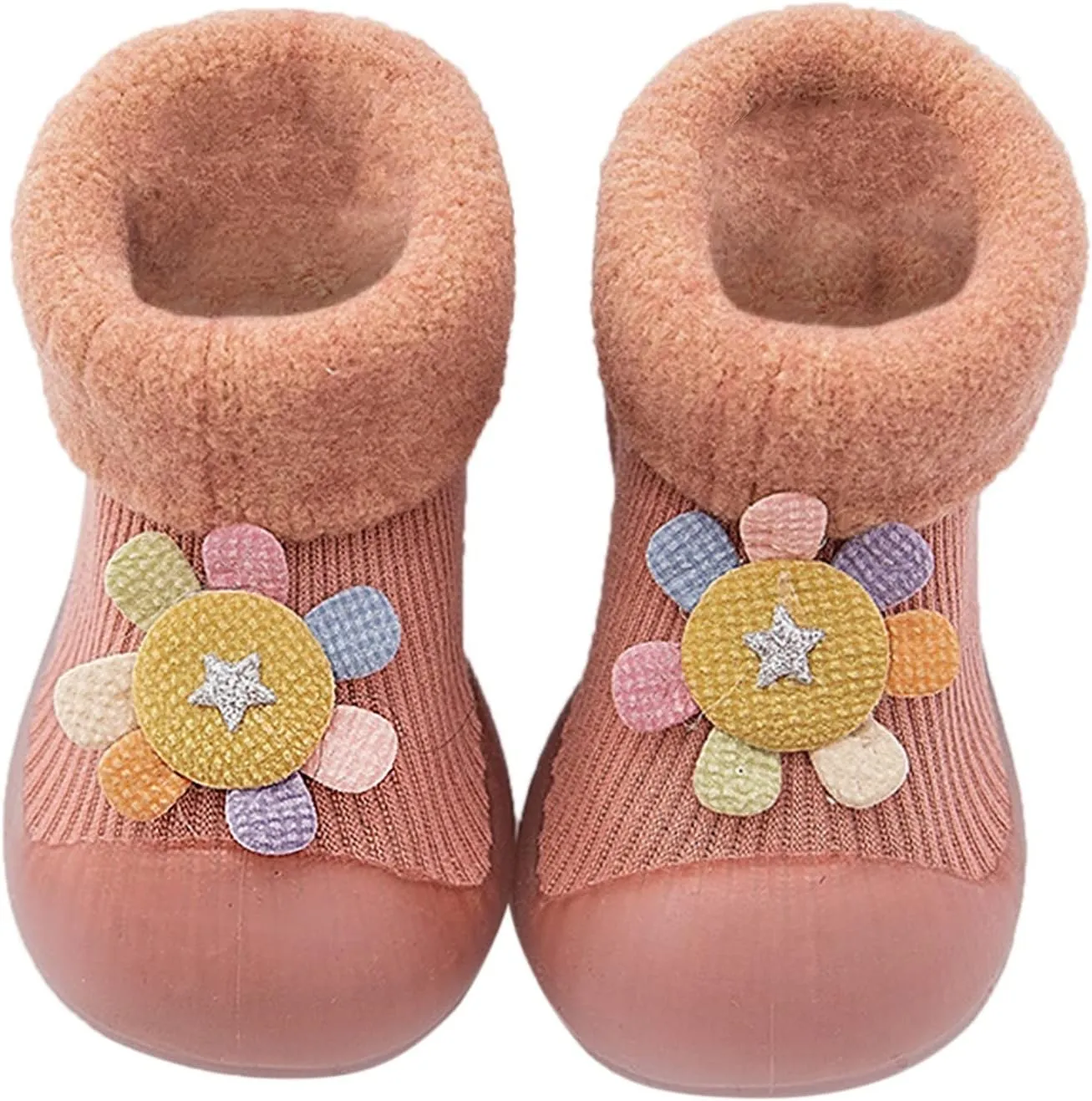 Baby Boy Shoes,Baby Home Slippers Cartoon Warm House Slippers for Infant Lined Winter Indoor Shoes Sock Shoes