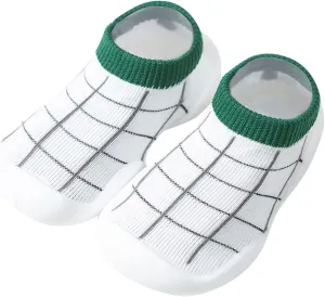 Baby Girl Shoes,Toddler Newborn Boys Girls Shoes First Walkers Striped Plaid Antislip Socks Shoes Prewalker Booties