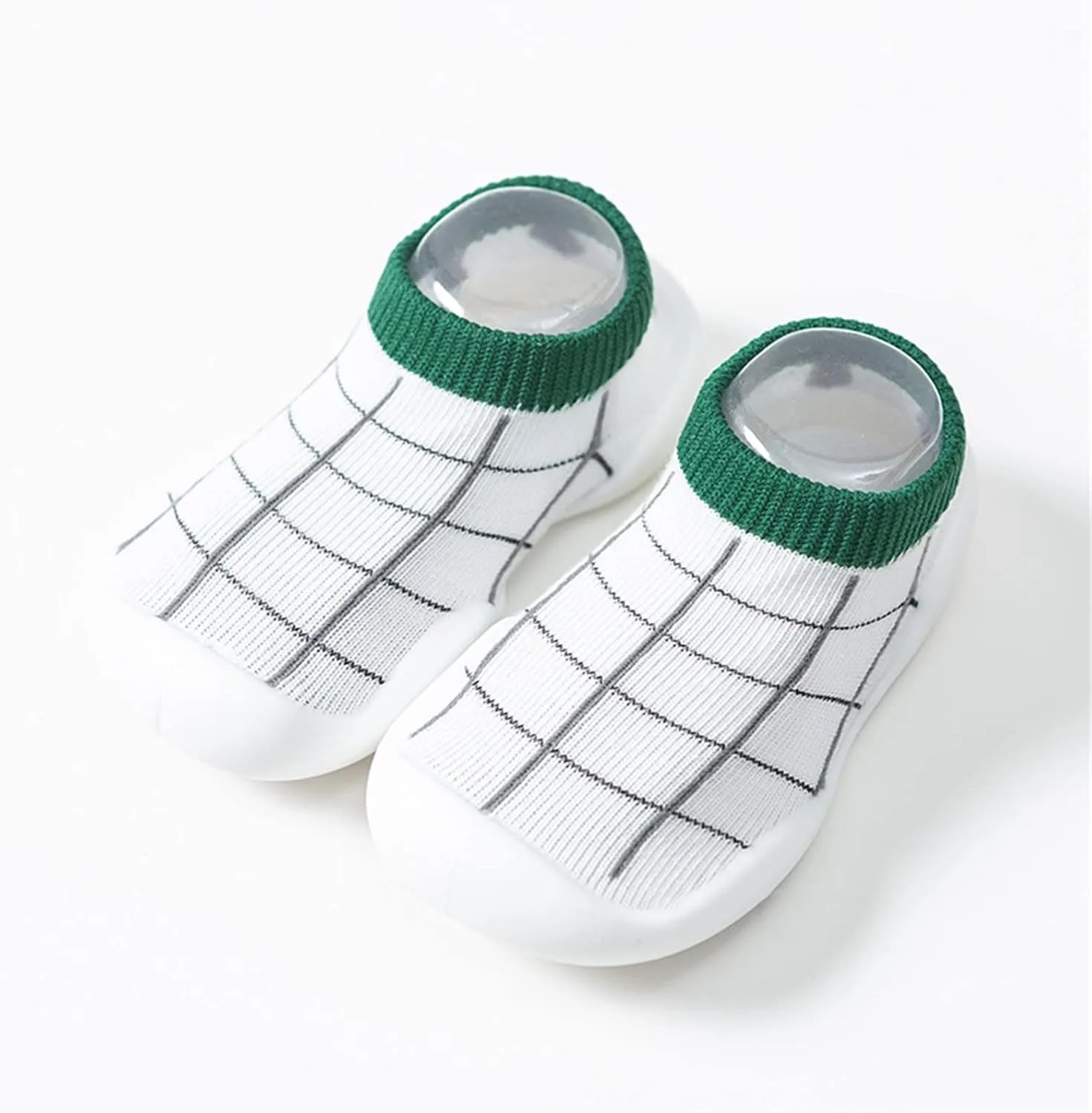 Baby Girl Shoes,Toddler Newborn Boys Girls Shoes First Walkers Striped Plaid Antislip Socks Shoes Prewalker Booties