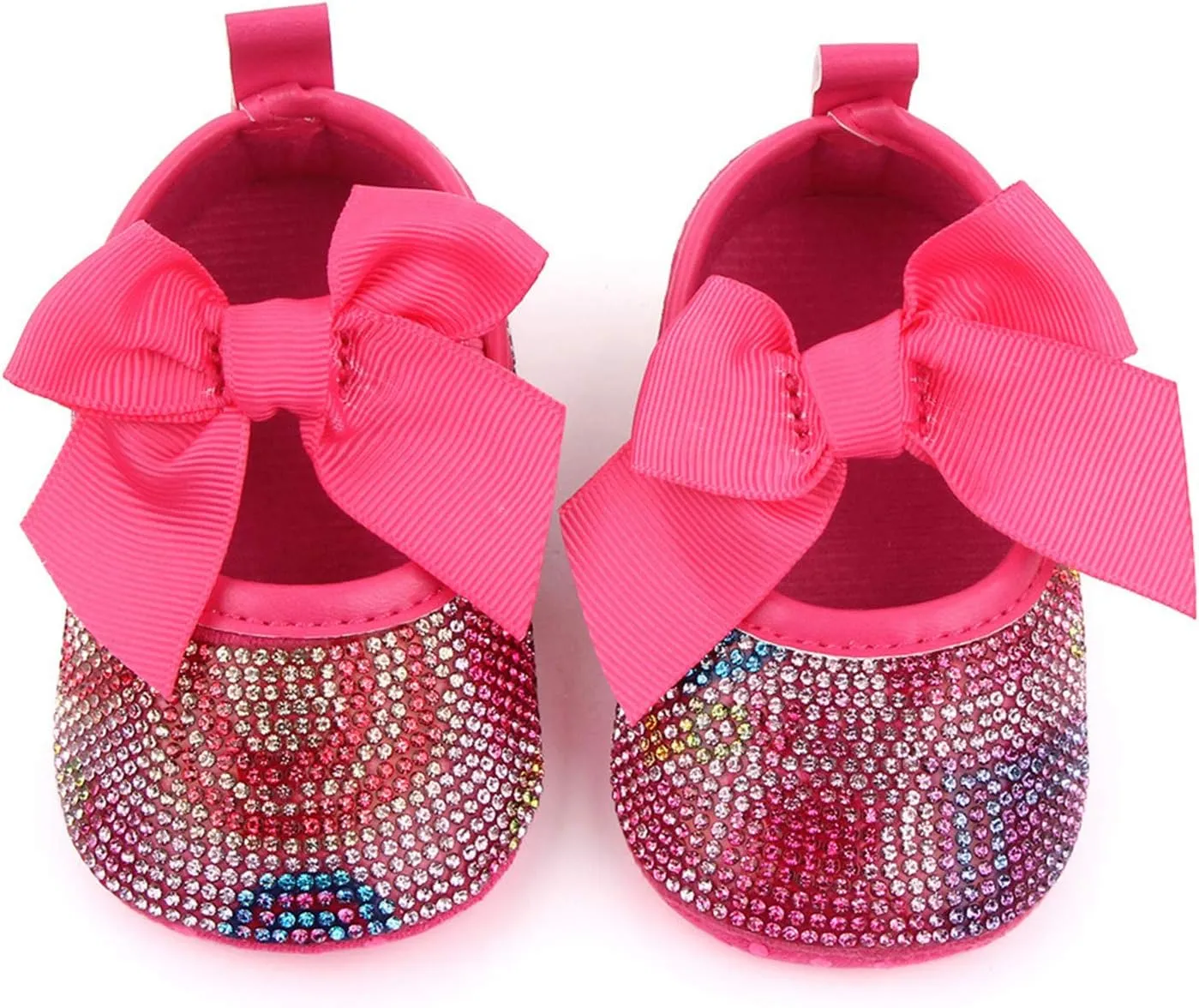Baby Girls Soft Princess Dress Flats Shoes Infant Wedding Bowknot Anti-Slip First Walker Newborn Soft Sole Sneakers