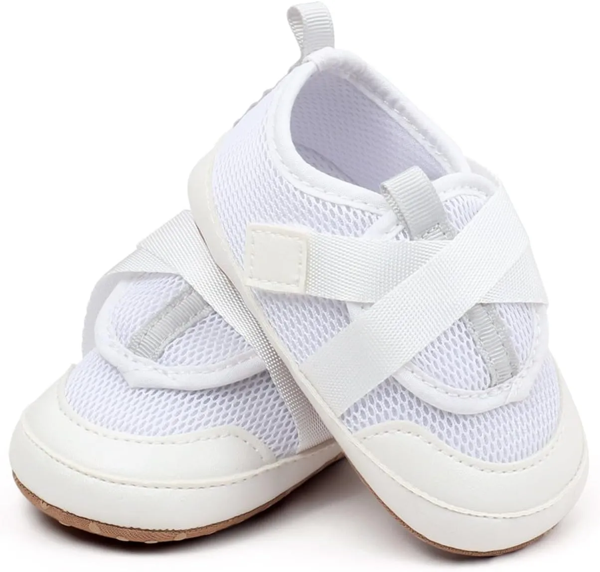 Baby Sneakers Girls Boys Lightweight Breathable Mesh First Walking Shoes Flat Bottom Walking Shoes for Baby Girls Size 4