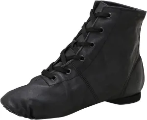 Ballet Dancing Sneakers for Child Adults Soft Sole High Top Black Jazz Shoes Lace Up Leather Dancing Shoes