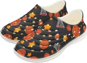 Boy Girls Water Shoes Cartoon Print Slip on Clogs Water Play Sneakers Sandal for Beach