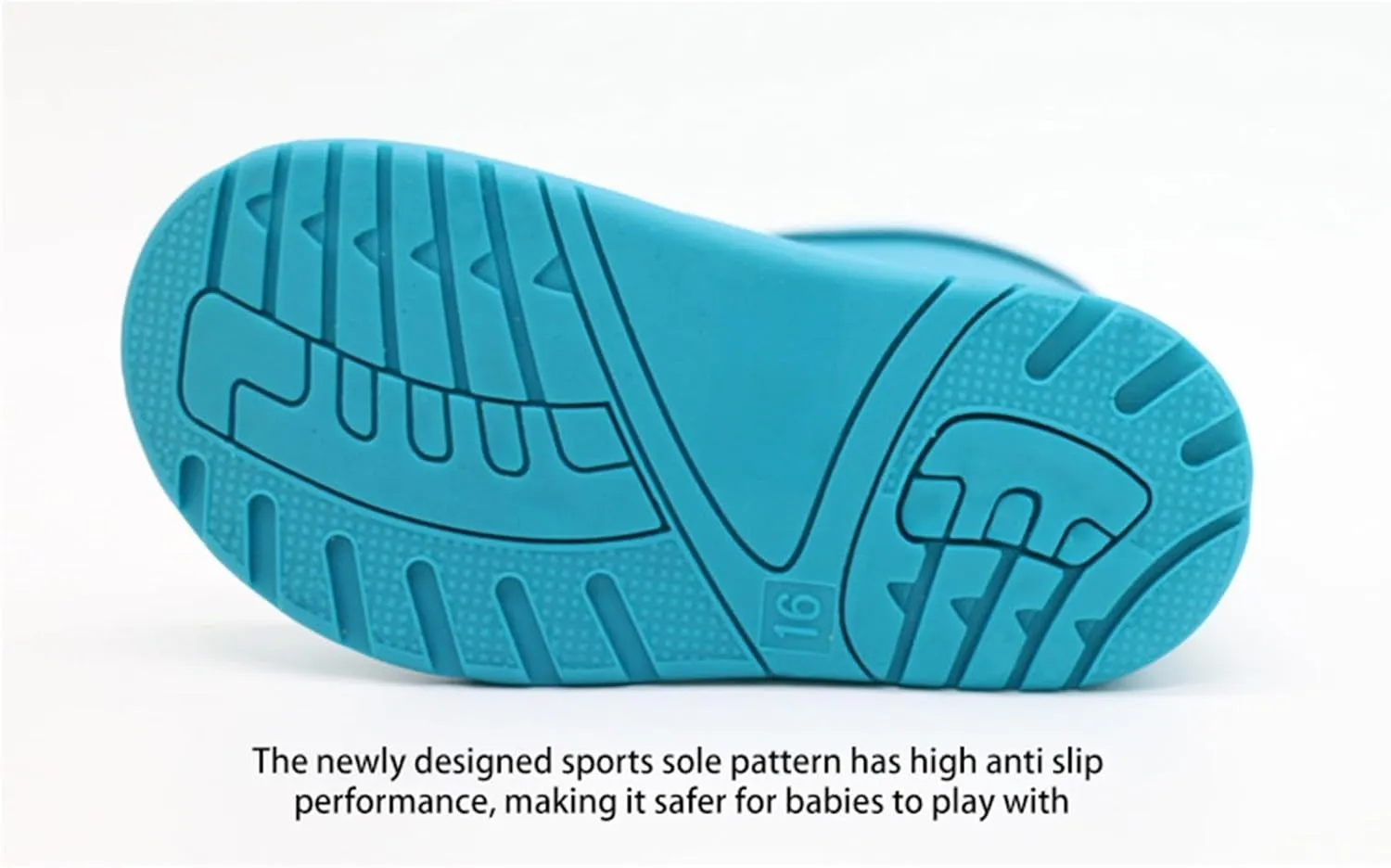 Boys and Girls Rain Boots Baby Short Rain Boots for Toddler Easy-on Lightweight Waterproof Rainy Day Rubber Shoes