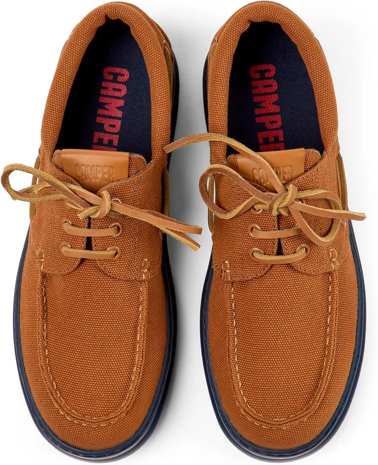 Camper Men's Boat Shoes Oxford Flat