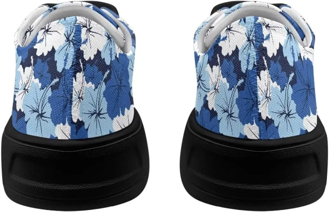 Canvas Shoes for Women Classic Fashion Sneakers Lace Up Low Top Casual Lightweight Breathable Sneakers Wide Toe Shoes