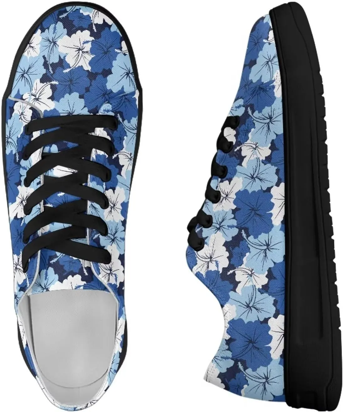 Canvas Shoes for Women Classic Fashion Sneakers Lace Up Low Top Casual Lightweight Breathable Sneakers Wide Toe Shoes
