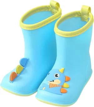 Cartoon Animal Rain Boots Waterproof Children's Rain Boots Baby Water Shoes EVA Soft Outdoor Kids Rain Boots (D, 13.00)