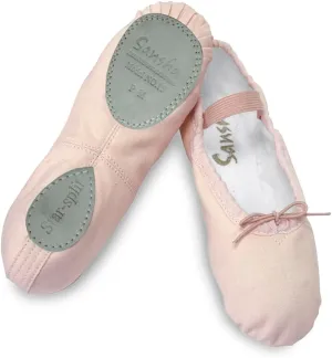 Child "Star Split" Canvas Split-Sole Ballet Shoes 15CPNKDM Pink DM