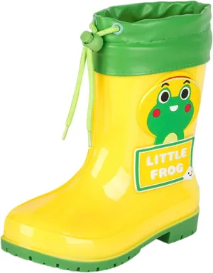 Children Cute Cartoon Fashion And Non Slip Rain Boots With Flecce Rain Boots Soft Bottom Fashion Rain Kids Talk Boots
