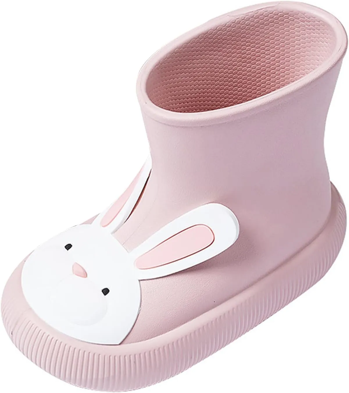 Classic Children Rainboots Rubber Children Water Shoes Rain Boots Kids Baby Cartoon Shoes Girls Dress Sandals (Pink, 13 Little Child)