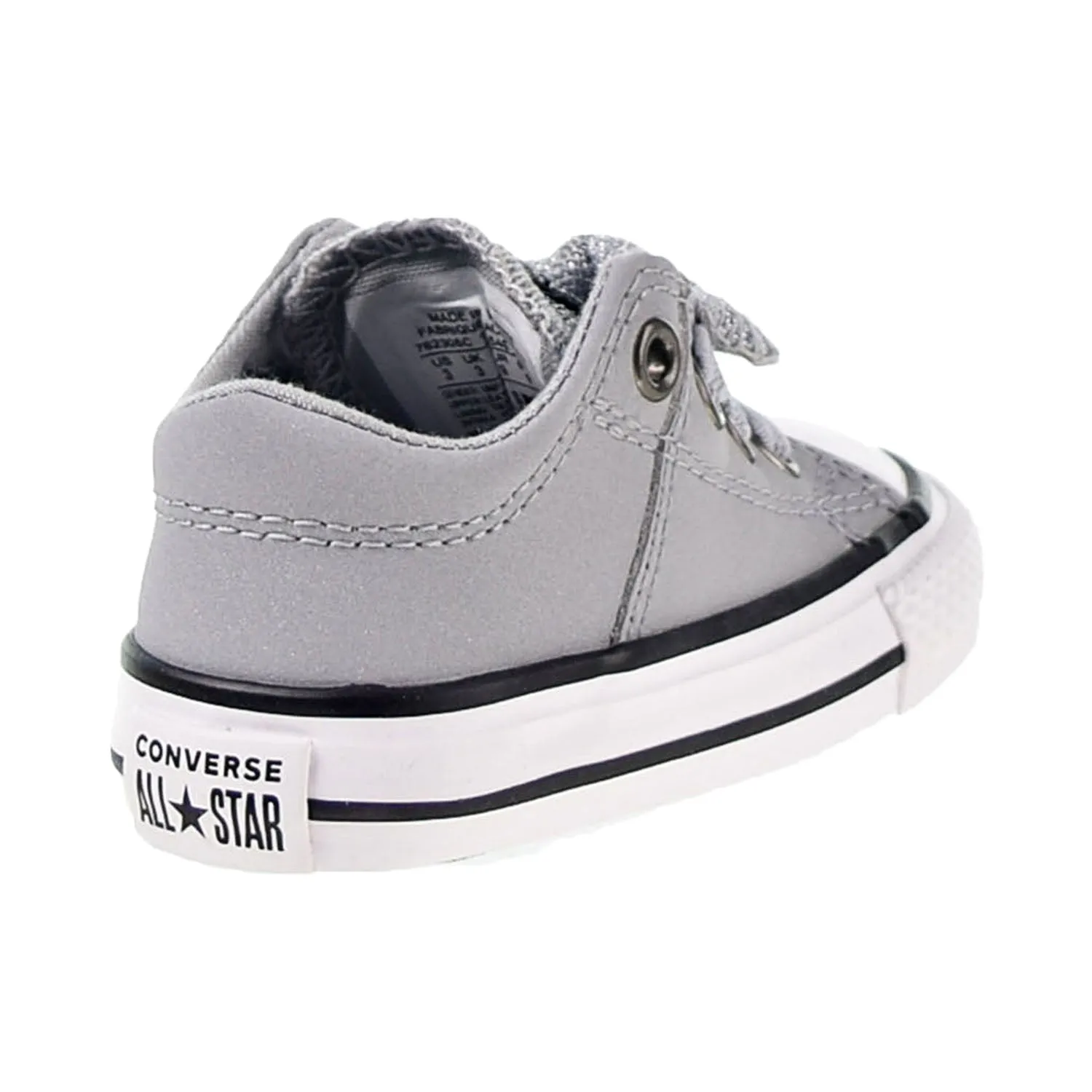 Converse Chuck Taylor All Star Maddie Glitter Leather Toddler Shoes Wolf Grey