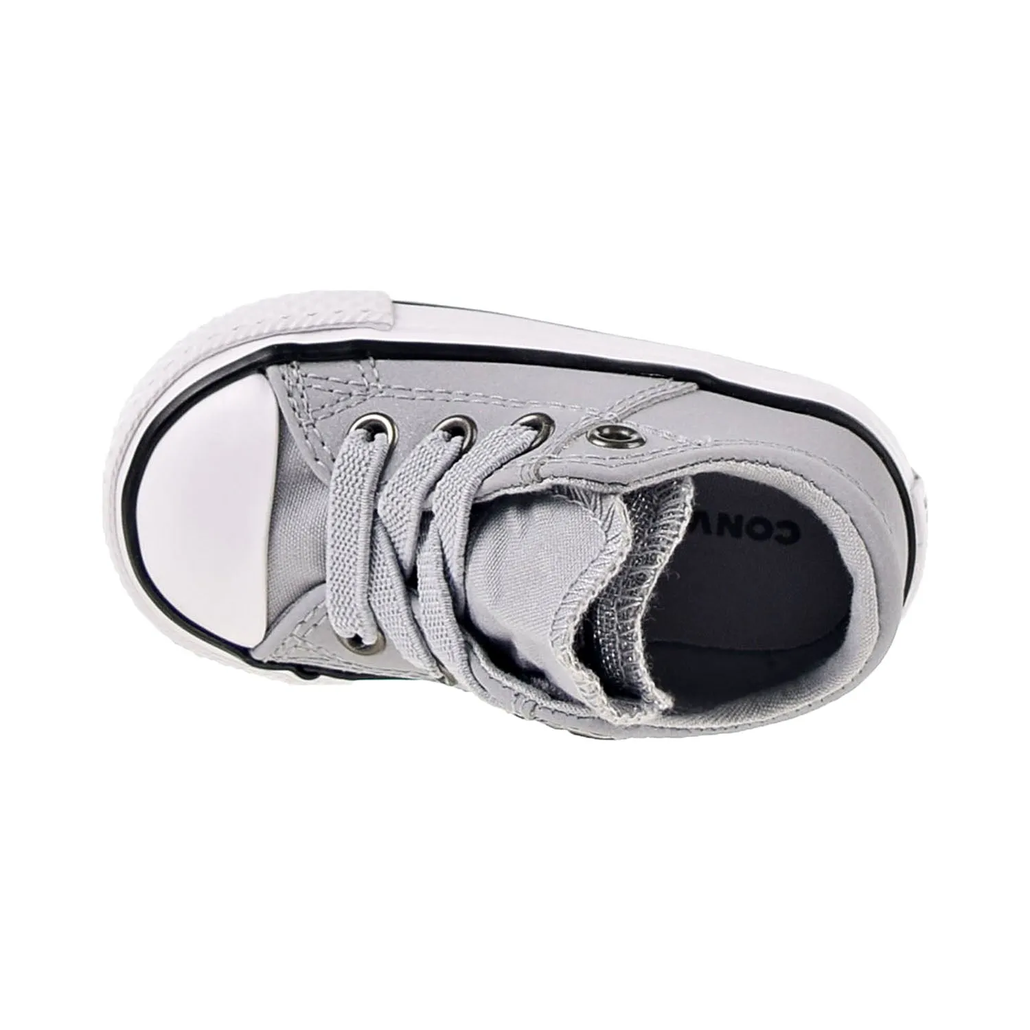 Converse Chuck Taylor All Star Maddie Glitter Leather Toddler Shoes Wolf Grey