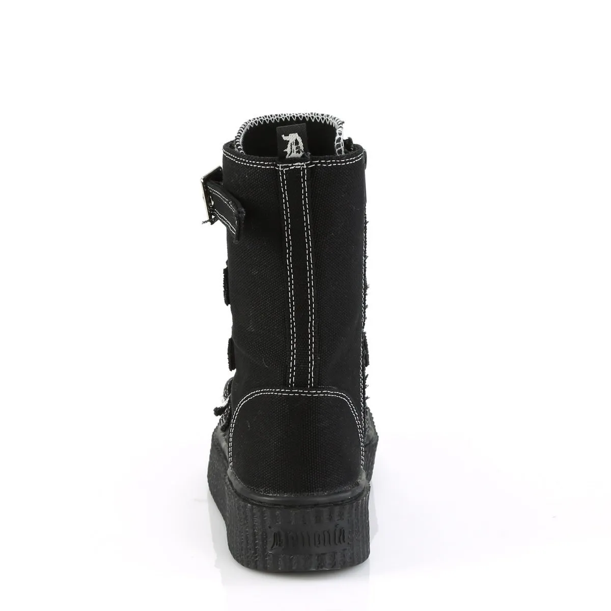 Demonia SNEEKER-318 | Black Canvas Sneakers