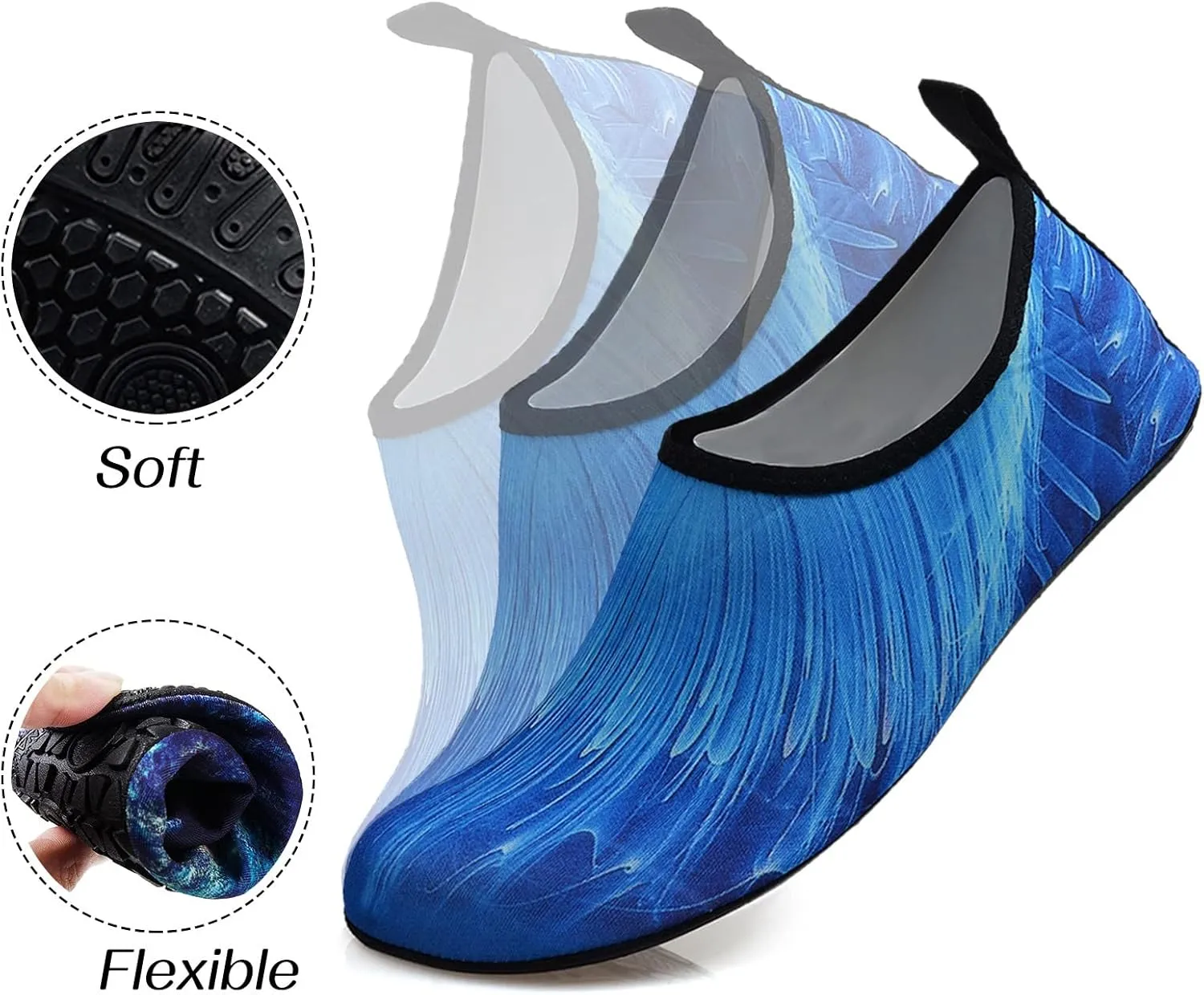 Extra Wide Water Shoes for Men Breathable Non Slip Athletic Womens Hiking Water Shoes