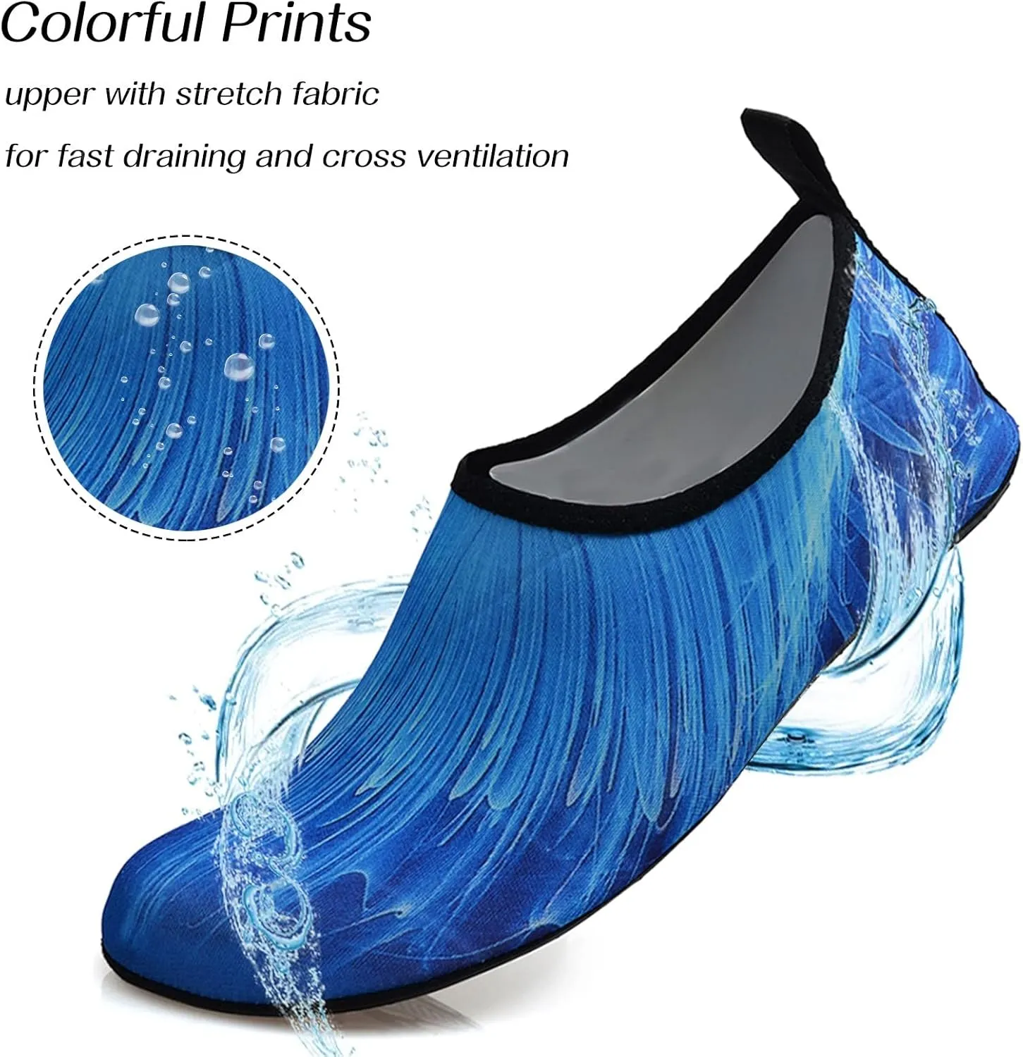 Extra Wide Water Shoes for Men Breathable Non Slip Athletic Womens Hiking Water Shoes