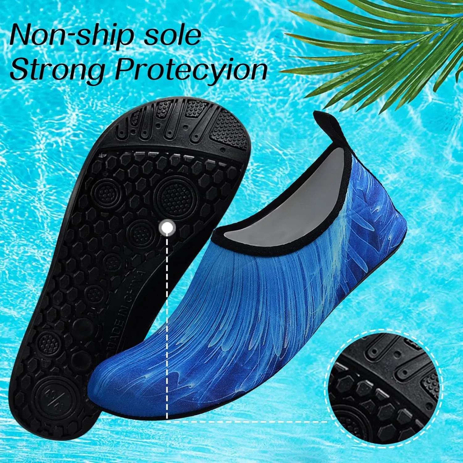 Extra Wide Water Shoes for Men Breathable Non Slip Athletic Womens Hiking Water Shoes