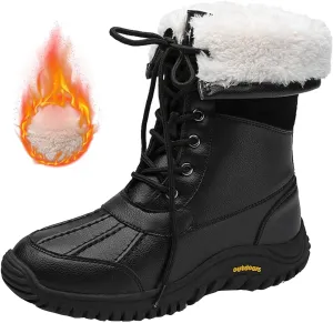 Extra Wide Width Boots for Women Snow Slip Boots For Women Snow Boots aterproof Warm Snow Boots for Women