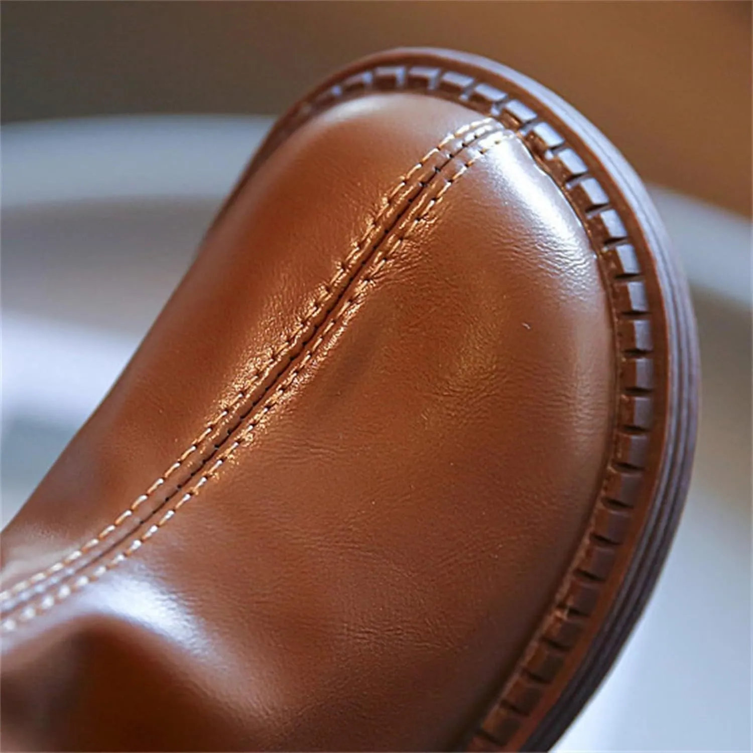 Girls Kids Leather aterproof Boots Long Side Zipper Soft ow Heel Shoes Childrens Outdoor Non Slip Light Comfy Shoes