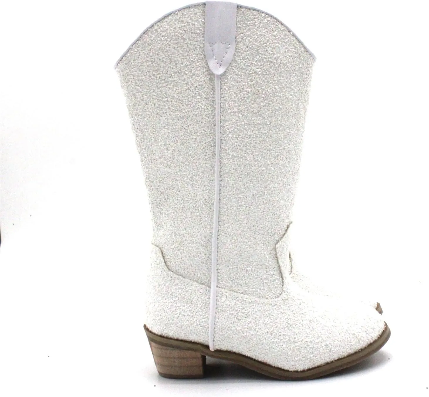 Girls Sequin Sparkly Cowboy Boots Kids ??hinestone Glitter Low Heel Wedding Dress Booties Western Pointed Toe Shoes