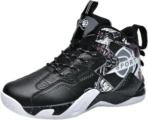 High Upper Basketball Shoes for Men Non Slip Outdoor Cushioning Training Sport Shoes Boys Basketball Shoes
