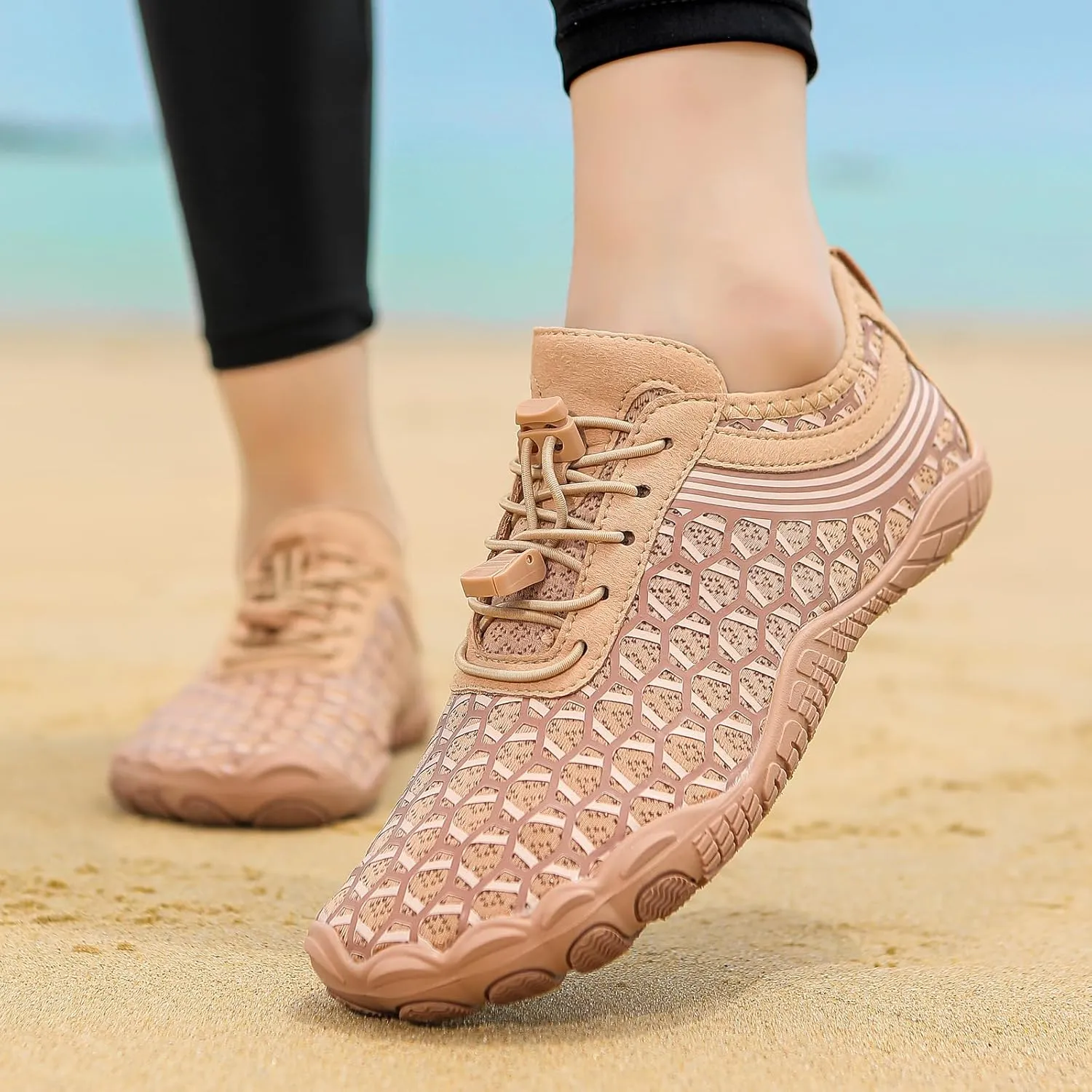 Hike Barefoot Shoes for Women Men Breathable Non-Slip Athletic Footwear Wide Toe Water Hiking Neuropathy Grounded Comfort Wear Pro Box Healthy Unisex Outdoor Beach Sneakers Diabetic Shoe