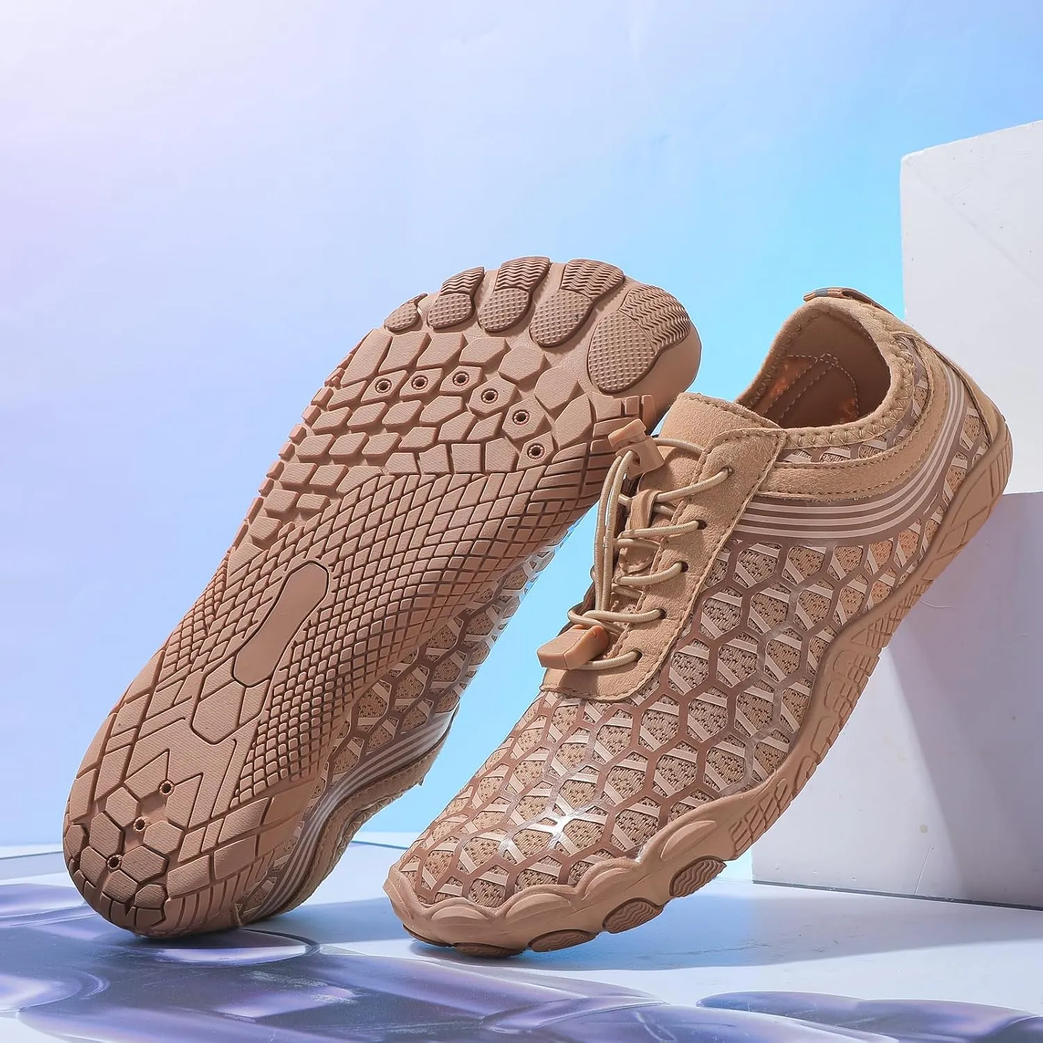 Hike Barefoot Shoes for Women Men Breathable Non-Slip Athletic Footwear Wide Toe Water Hiking Neuropathy Grounded Comfort Wear Pro Box Healthy Unisex Outdoor Beach Sneakers Diabetic Shoe