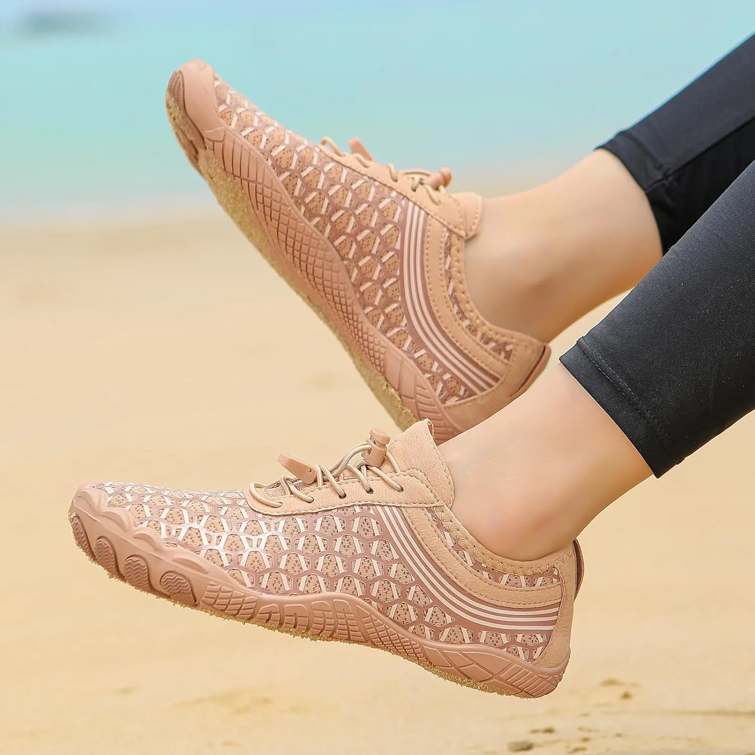 Hike Barefoot Shoes for Women Men Breathable Non-Slip Athletic Footwear Wide Toe Water Hiking Neuropathy Grounded Comfort Wear Pro Box Healthy Unisex Outdoor Beach Sneakers Diabetic Shoe