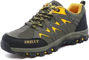 Hiking Boots Mens Walking Shoes Lace Up Backpacking Biking Sports Shoes Climbing Outdoor Low Rise Trekking