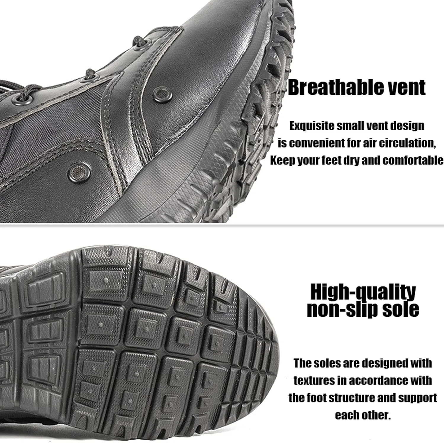 hongrenamz Hiking Boots for Men Climbing Outdoor Walking Trekking Sports Shoes Lightweight Travel Boot