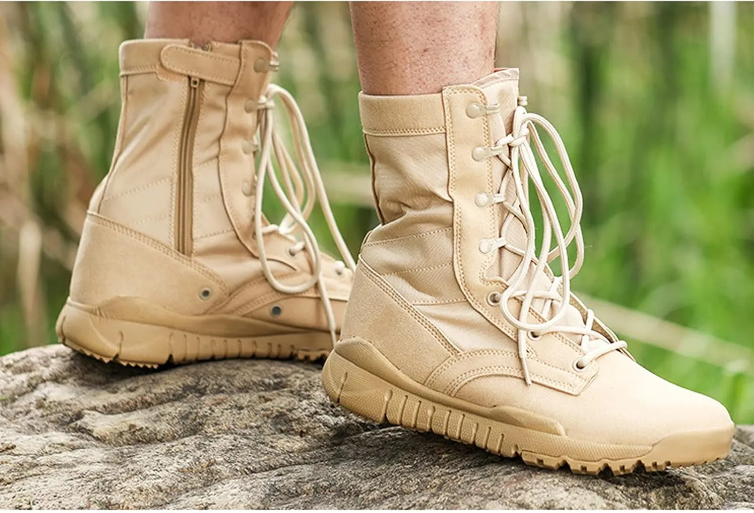 hongrenamz Hiking Boots for Men Climbing Outdoor Walking Trekking Sports Shoes Lightweight Travel Boot