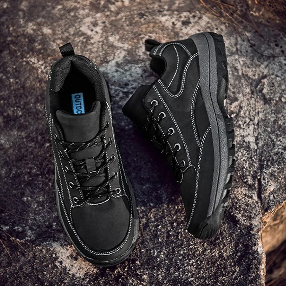 hongrenamz Walking Boots for Mens Womens Trekking Boots Waterproof Outdoor Hiking Climbing Fishing Lightweight Trainers