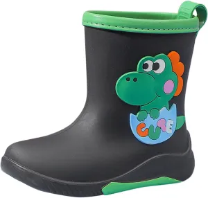 IWIHMIV Babys Rain Boots Children Waterproof Shoes Rain Boots for Kids Girls Dinosaur Rain Boots for Boys Toddler
