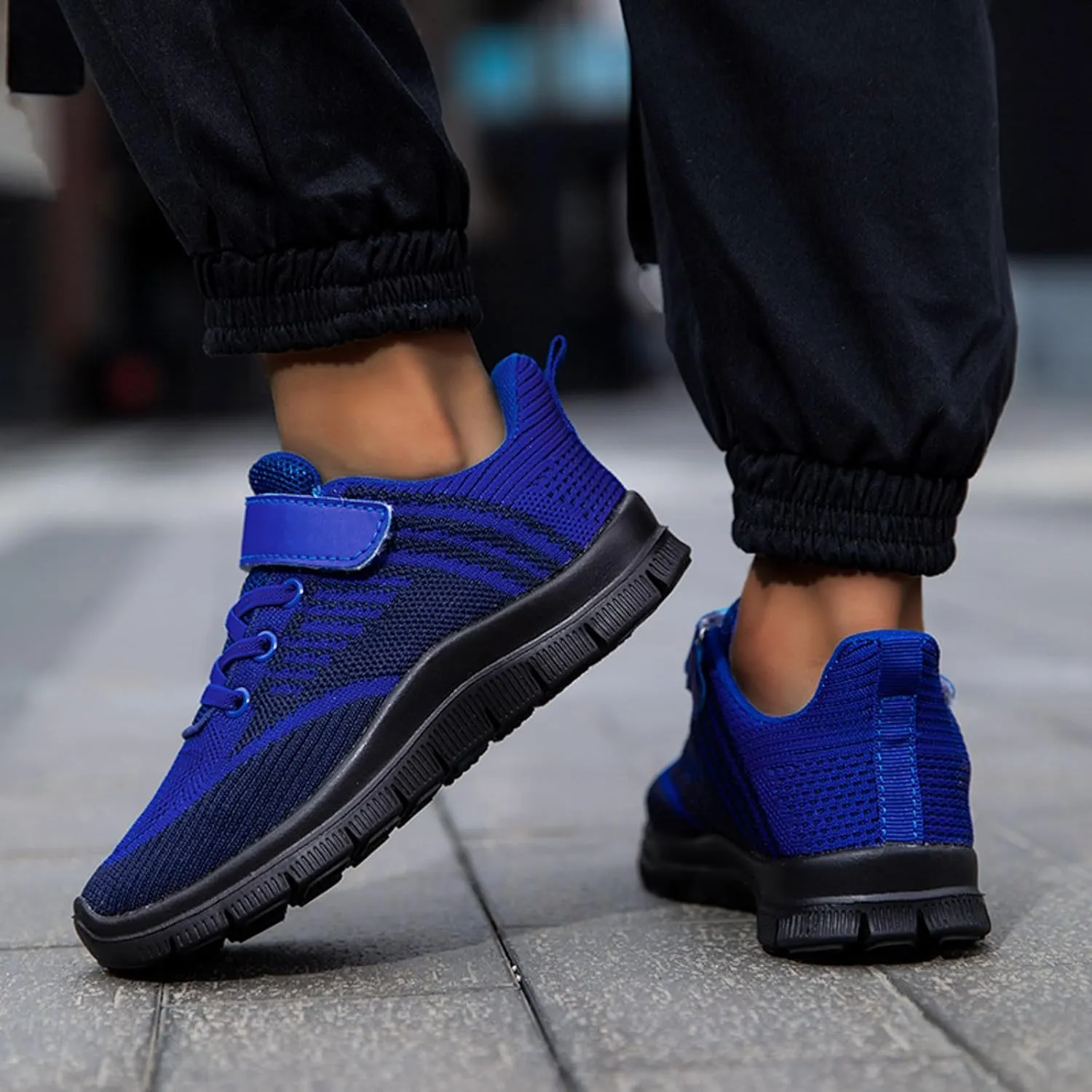 IWIHMIV Kids Walking Shoes Tennis Running Shoes Outdoor Breathable Lightweight Non-Slip Athletic Shoes for Boys Girls