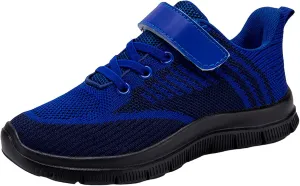 IWIHMIV Kids Walking Shoes Tennis Running Shoes Outdoor Breathable Lightweight Non-Slip Athletic Shoes for Boys Girls