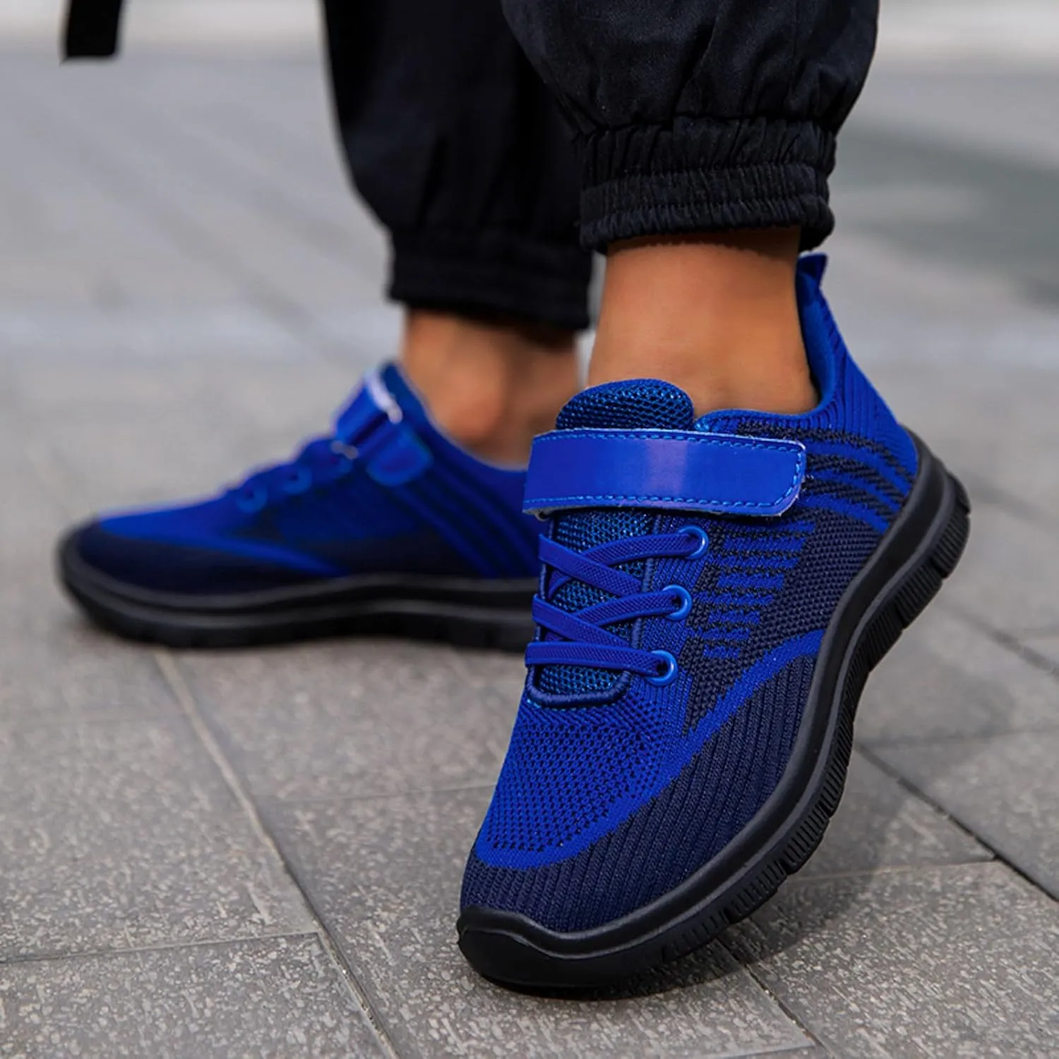 IWIHMIV Kids Walking Shoes Tennis Running Shoes Outdoor Breathable Lightweight Non-Slip Athletic Shoes for Boys Girls