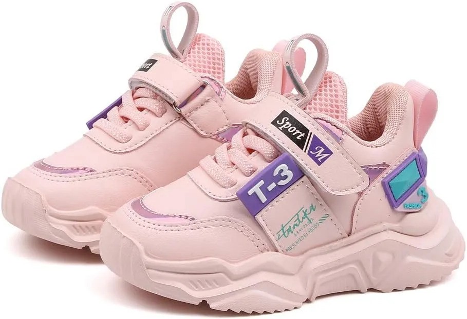 IWIHMIV Toddler Girl Running Shoes Boys Girls Shoes Tennis Running Lightweight Breathable for Kids Walking Shoes