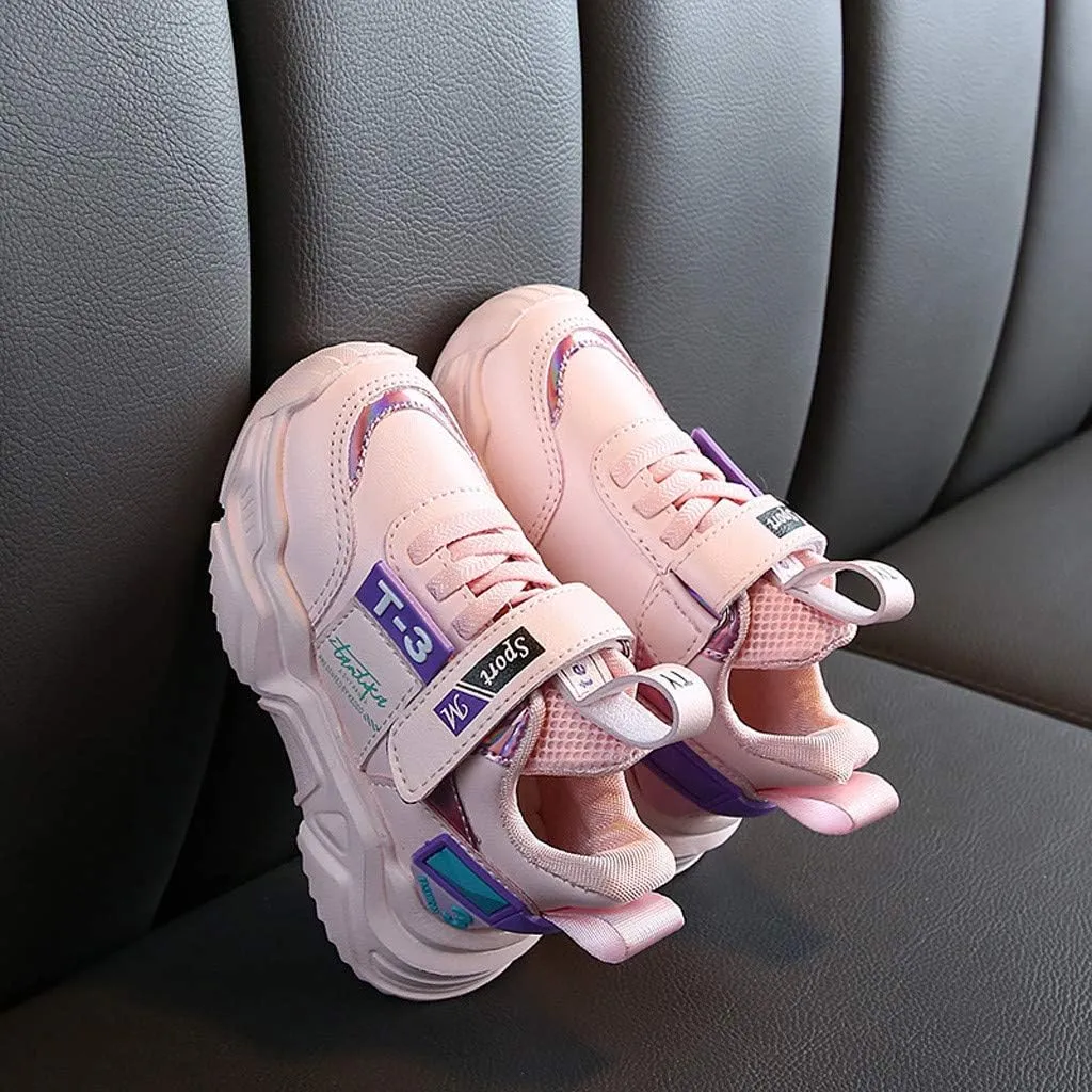IWIHMIV Toddler Girl Running Shoes Boys Girls Shoes Tennis Running Lightweight Breathable for Kids Walking Shoes