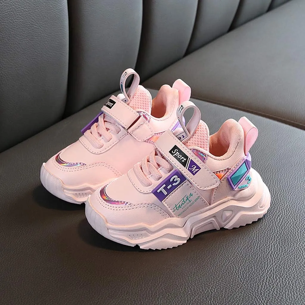 IWIHMIV Toddler Girl Running Shoes Boys Girls Shoes Tennis Running Lightweight Breathable for Kids Walking Shoes