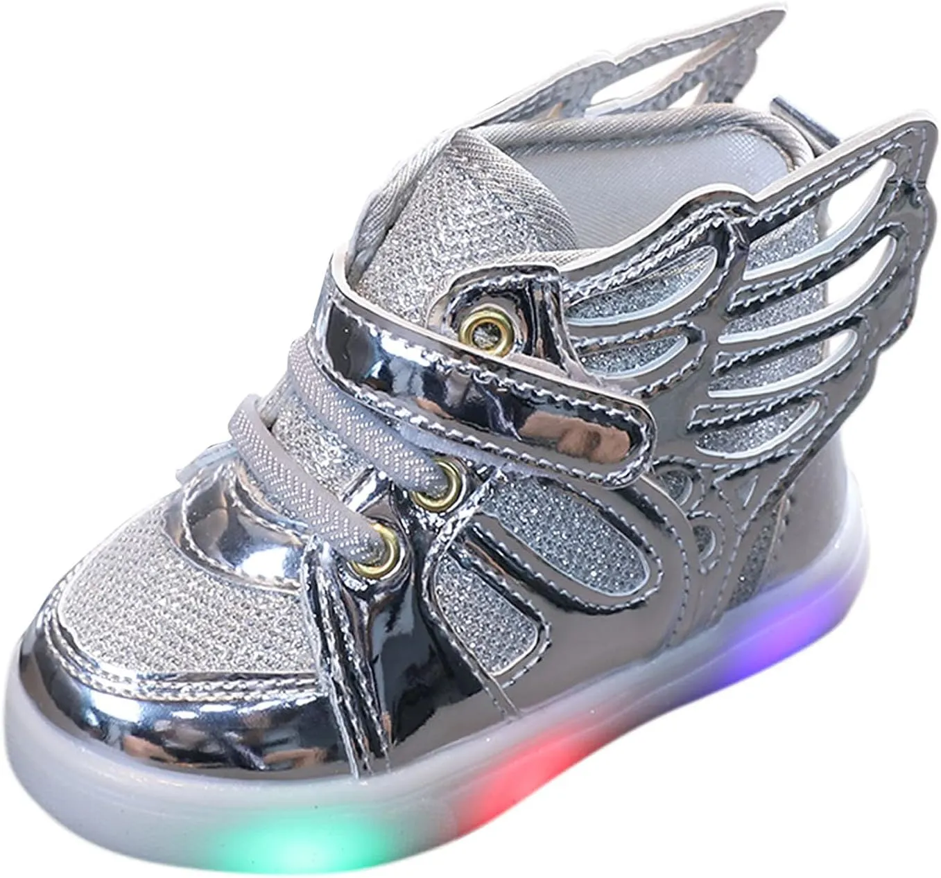IWIHMIV Toddler Running Shoes Girls Led Light Walking Shoes for Boys Tennis Running Girls Casual Comfortable Shoes