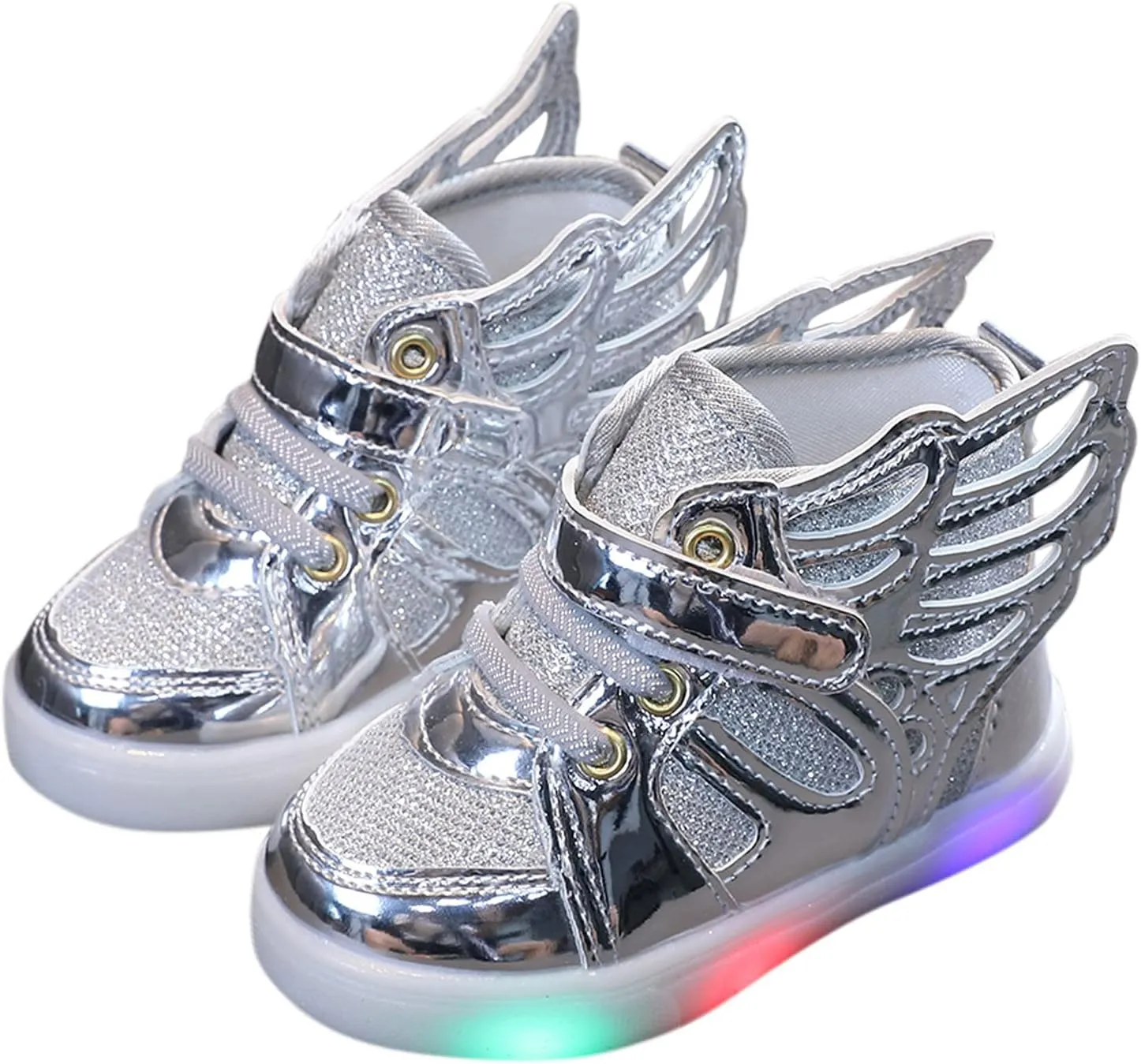 IWIHMIV Toddler Running Shoes Girls Led Light Walking Shoes for Boys Tennis Running Girls Casual Comfortable Shoes